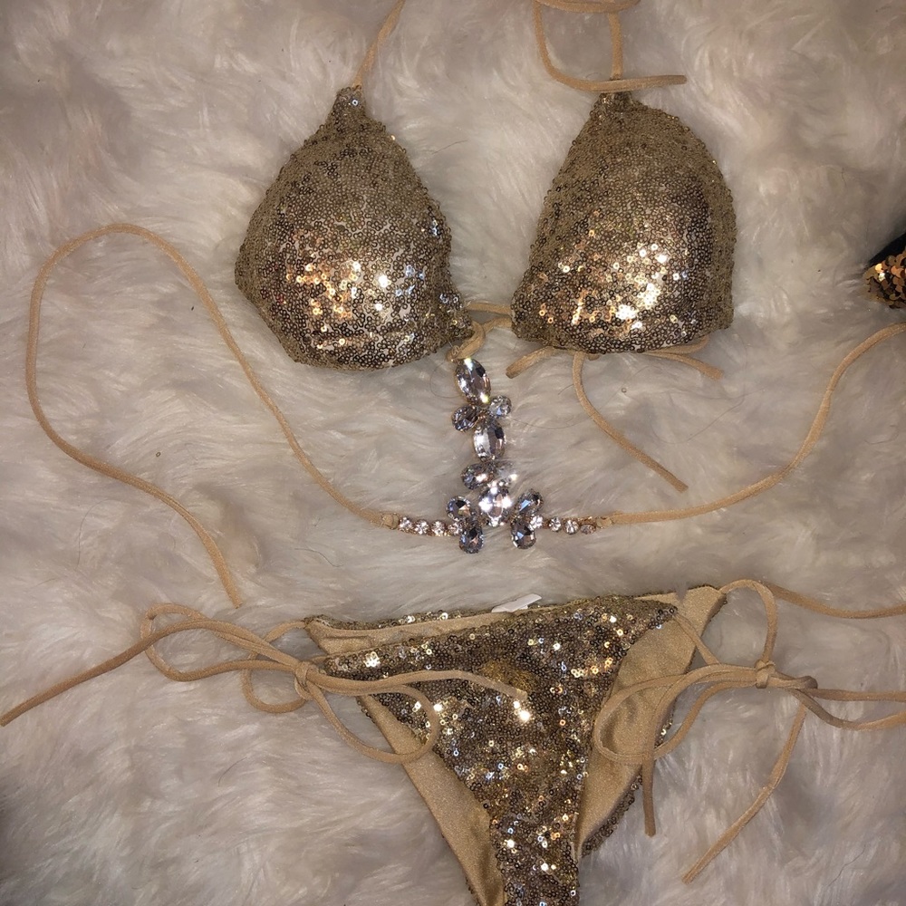 Rhinestone Sequin Bikini